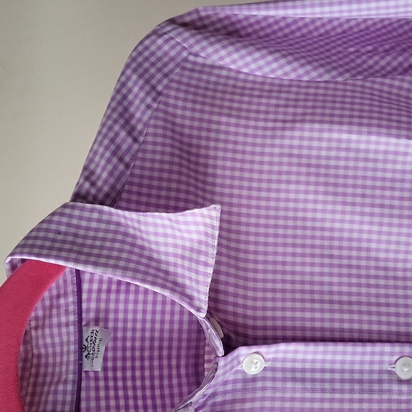 NWOT Walbusch (Germany) Button Down Oxford Shirt in Purple - Picture 2 of 9